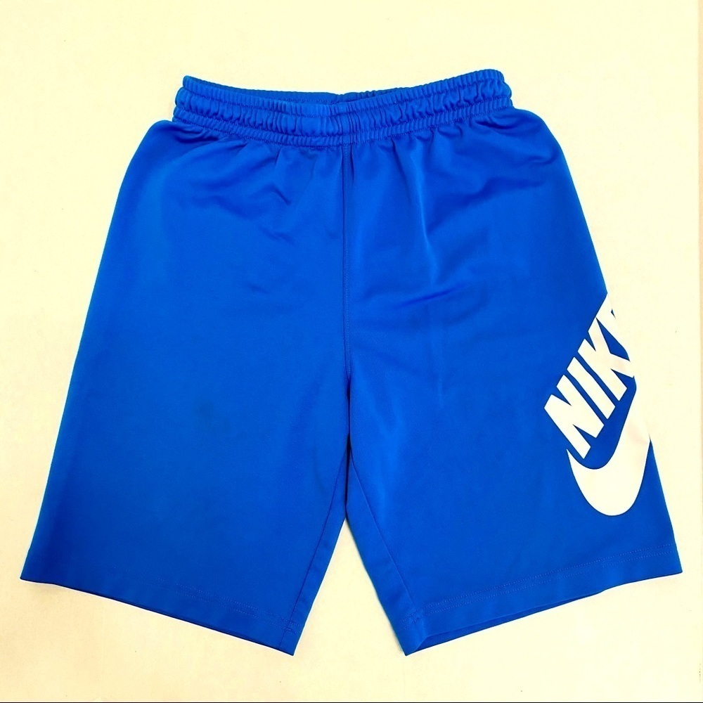 Nike Royal Blue Boys' Athletic Shorts with White Logo